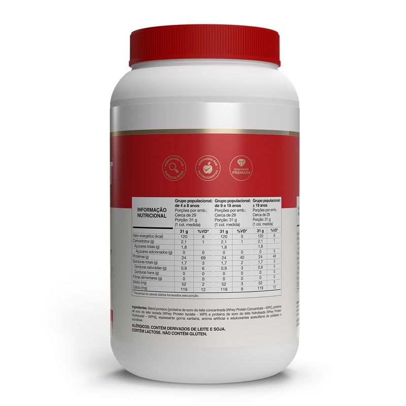 Whey fort 3W - 900g banana - Vitafor